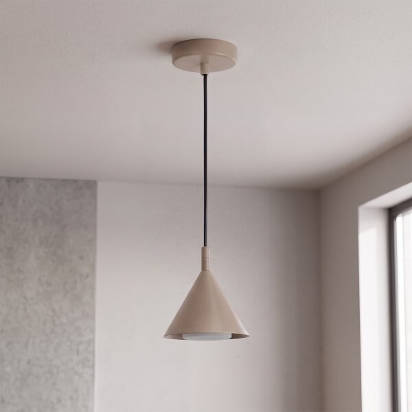 Brilagi - Lustr na lanku CONE SINGLE 1xGX53/15W/230V béžová