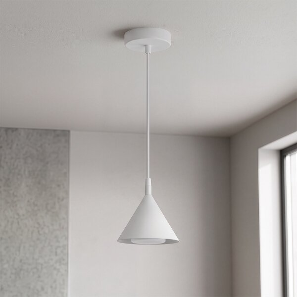 Brilagi - Lustr na lanku CONE SINGLE 1xGX53/15W/230V bílá