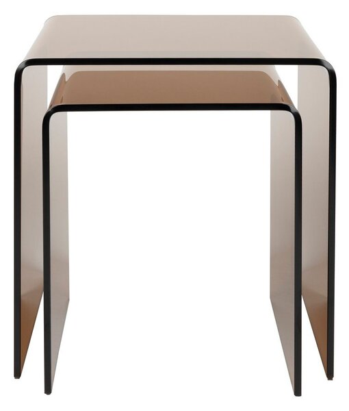 Skleněné odkládací stolky v sadě 2 ks 40x45 cm Vetro – Dutchbone