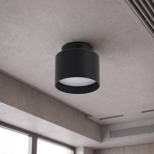 BRILAGI - LED Bodové svítidlo BACKLIT 1xGX53/15W/230V + LED/3W pr. 8 cm černá