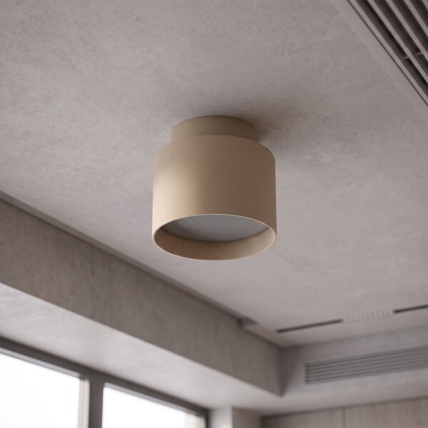 BRILAGI - LED Bodové svítidlo BACKLIT 1xGX53/15W/230V + LED/3W pr. 8 cm béžová