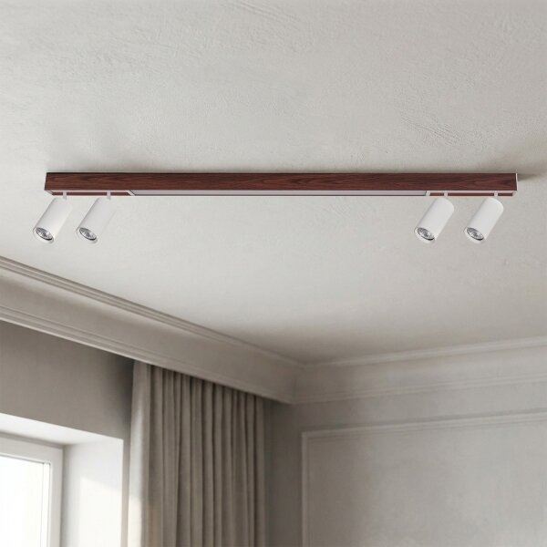 Brilagi - LED Bodové svítidlo SELE 4xGU10/30W/230V + LED/25W bílá/dekor dubu