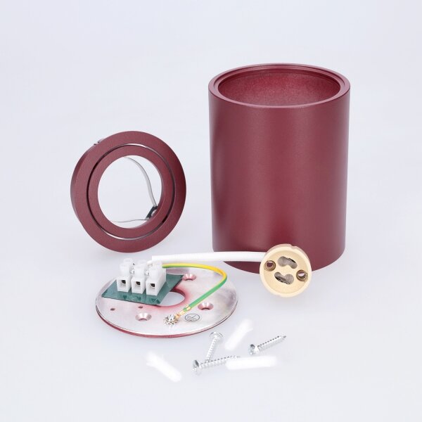 Brilagi - Bodové svítidlo MIA 1xGU10/30W/230V 100x80 mm burgundy