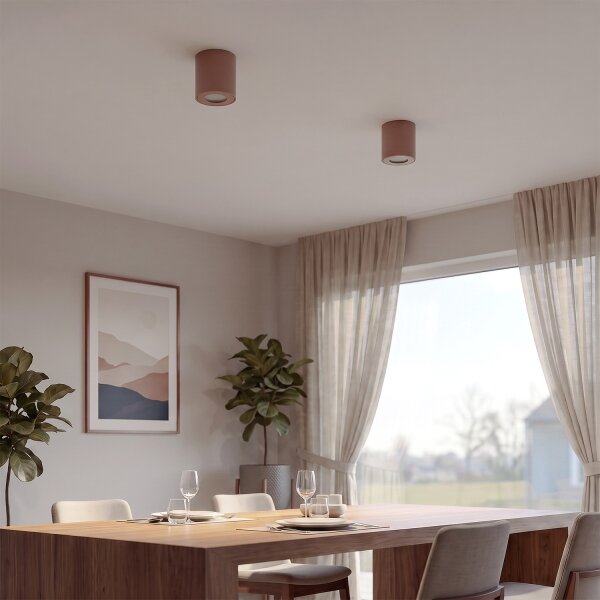 BRILAGI - Koupelnové bodové svítidlo MIA 1xGU10/30W/230V 84x80 mm hnědá IP54