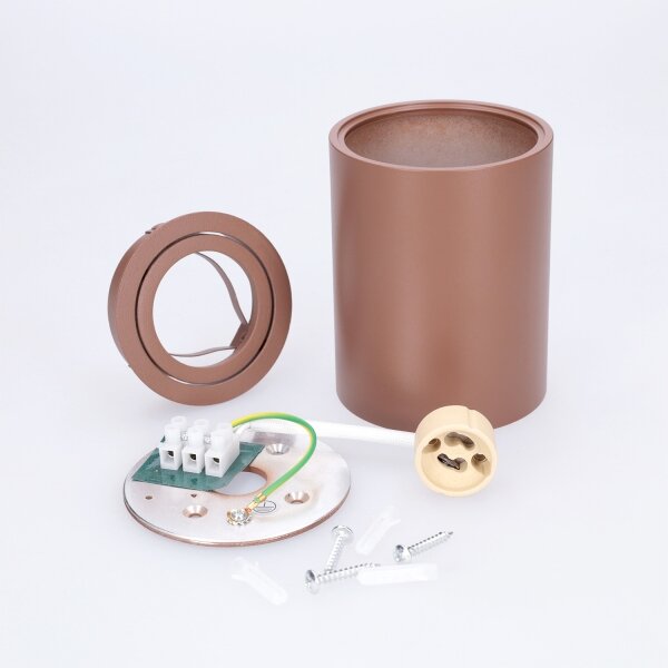 Brilagi - Bodové svítidlo MIA 1xGU10/30W/230V 100x80 mm hnědá