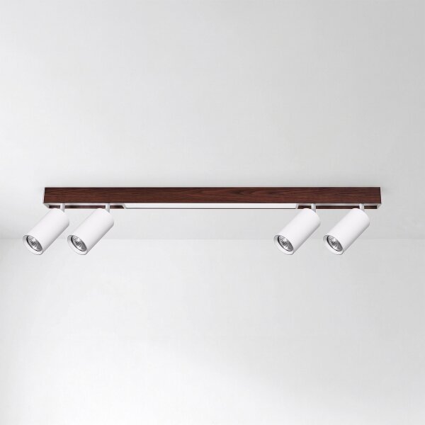 Brilagi - LED Bodové svítidlo SELE 4xGU10/30W/230V + LED/20W bílá/dekor dubu