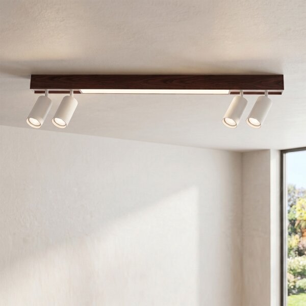 Brilagi - LED Bodové svítidlo SELE 4xGU10/30W/230V + LED/20W bílá/dekor dubu