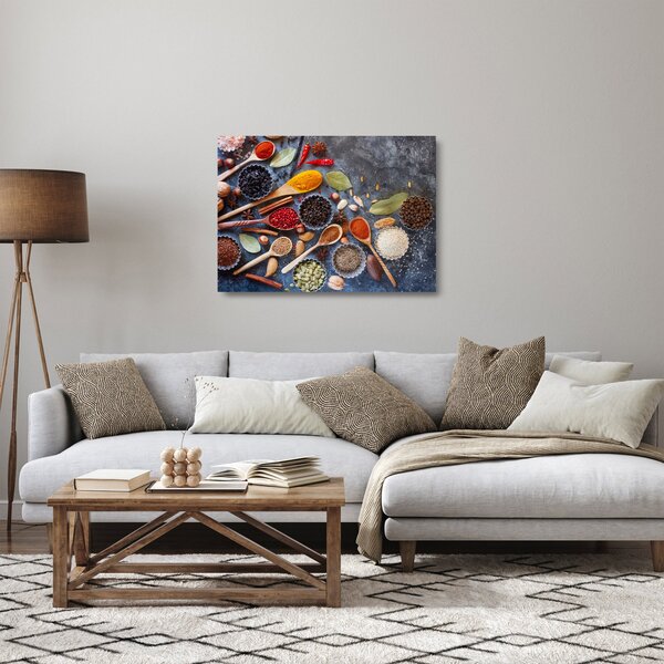 Skleněný obraz - Koření (70x50 cm)