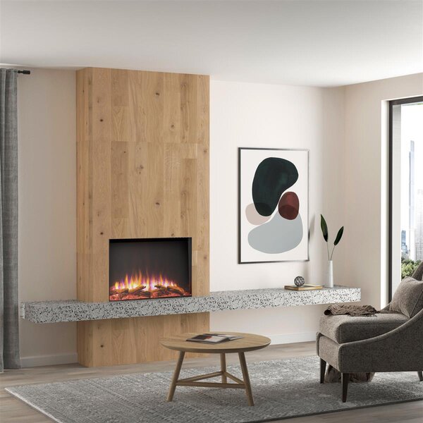 Elektrický krb, vestavný krb BALDERIA Costas – výkon až 1500 W, černý