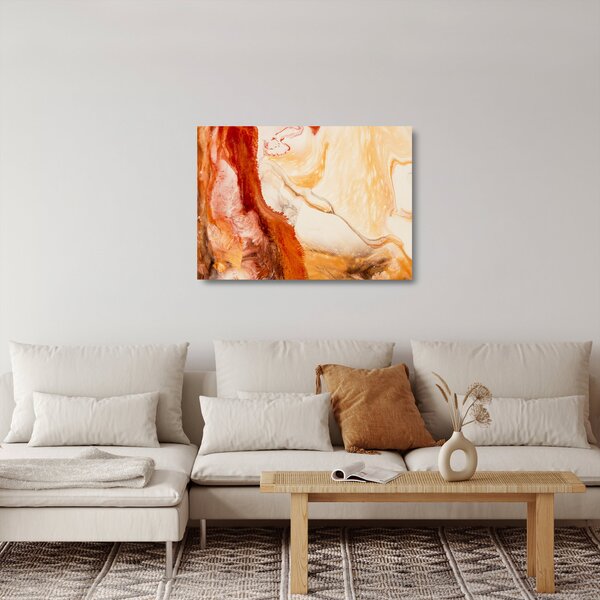 Skleněný obraz - Abstraktní malba (70x50 cm)