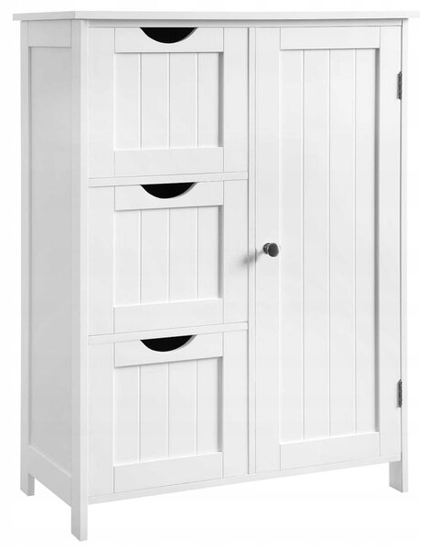 Koupelnový regál Songmics bílý 30 x 60 x 81 cm