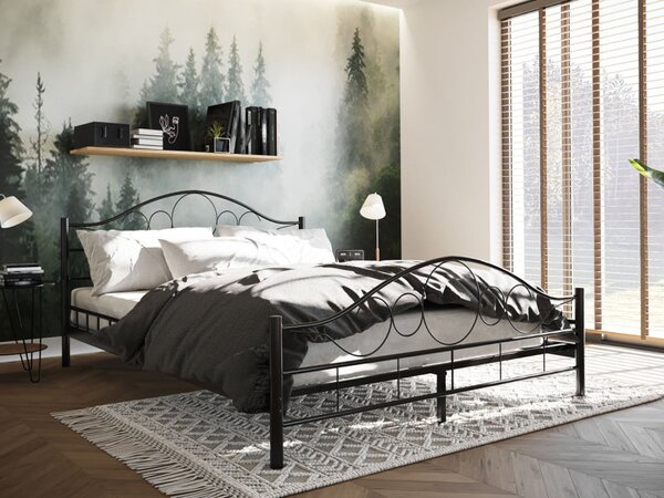 Kovová postel Mirioda, Rozměr postele: 160x200, Barva: Černá Mirjan24 5903211115127