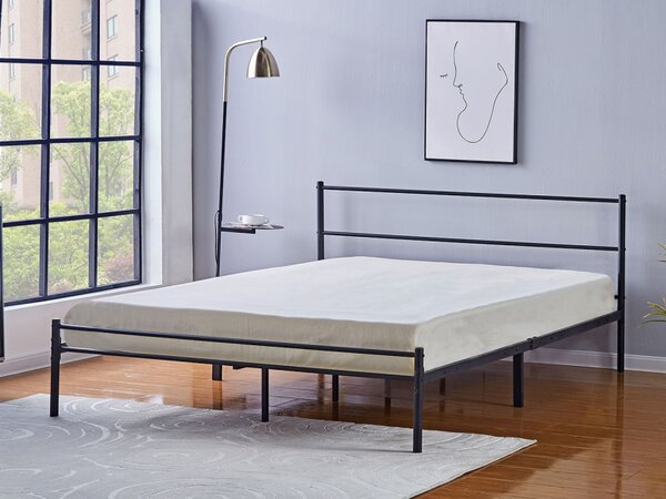 Kovová postel s rámem Bengrio 0501, Rozměr postele: 180x200, Barva: Černá Mirjan24 5903211308277