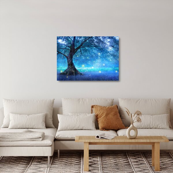 Skleněný obraz - Mystický les (70x50 cm)