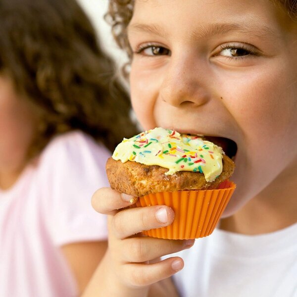 Silikonové formy na muffiny v sadě 12 ks ø 7 cm – Lékué