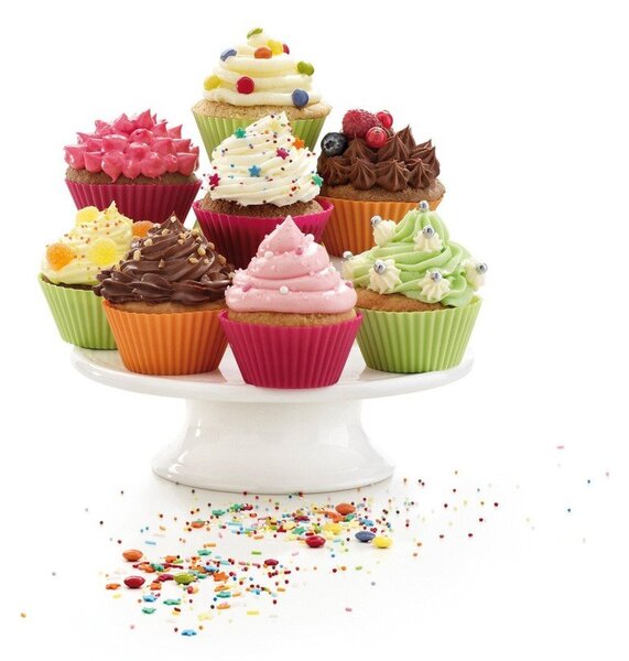 Silikonové formy na muffiny v sadě 12 ks ø 7 cm – Lékué
