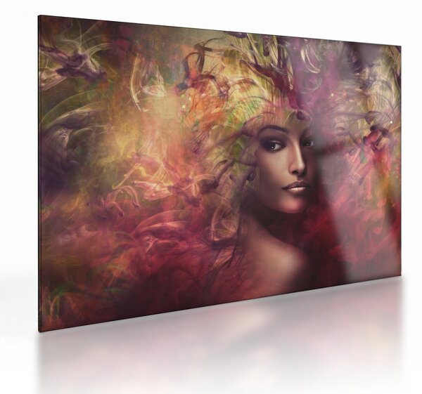 Skleněný obraz - Fantasy žena (70x50 cm)