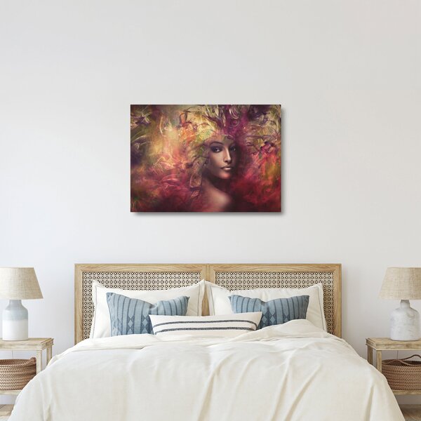 Skleněný obraz - Fantasy žena (70x50 cm)