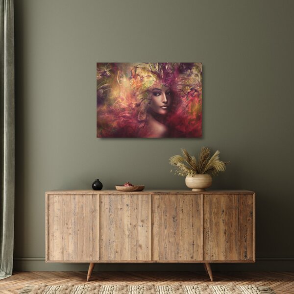 Skleněný obraz - Fantasy žena (70x50 cm)