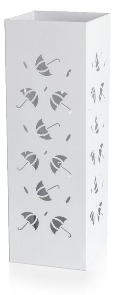 Bílý kovový stojan na deštníky Brandani Scande