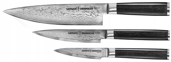 Samura Damascus Sada 3 Nožů - VG10, Rukojeti G10, Prémiová Dárková Krabička