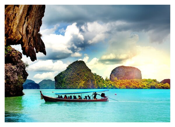 Skleněný obraz - Zátoka Phang Nga (70x50 cm)