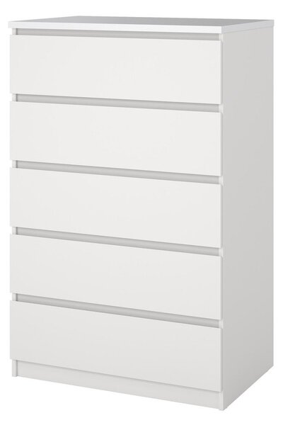 Bílá komoda 77x121x50 cm Naia – Tvilum