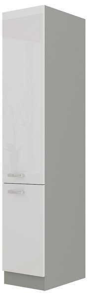 Potravinová kuchyňská skříňka Brunea 40 DK-210 2F (šedá + lesk bílý). 1024992