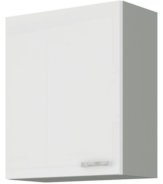 Horní kuchyňská skříňka Brunea 60 G-72 1F (šedá + lesk bílý). 1024985