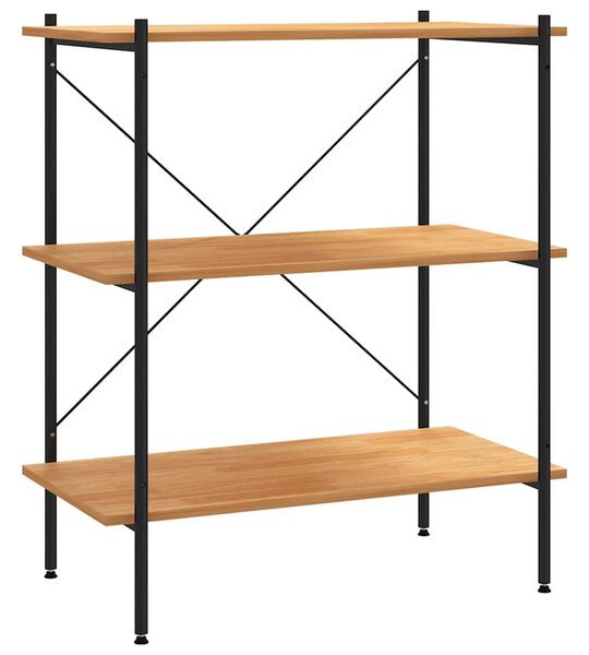 3patrový regálový díl černý a dubový 80 x 40 x 92 cm 336340