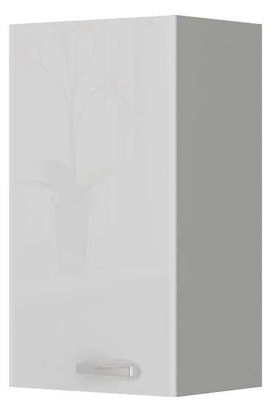 Horní kuchyňská skříňka Brunea 40 G-72 1F (šedá + lesk bílý). 1024989