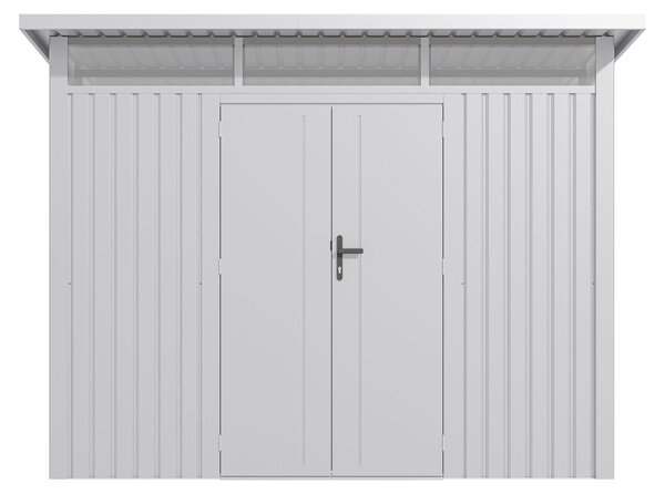 Zahradní domek G21 Madison 731 - 289 x 253 cm, metal silver