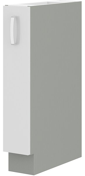 Dolní kuchyňská skříňka Brunea 15 D CARGO BB (šedá + lesk bílý). 1025003