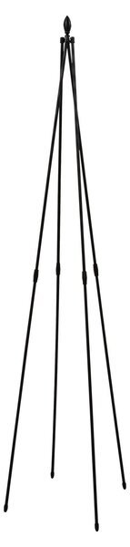 Zahradní pergola ve tvaru obelisku, opora pro popínavé rostliny, dekorativní vrchol, 180 cm