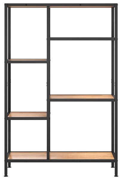 Knihovna 80 x 30 x 120 cm ocel a kompozitní dřevo 336357