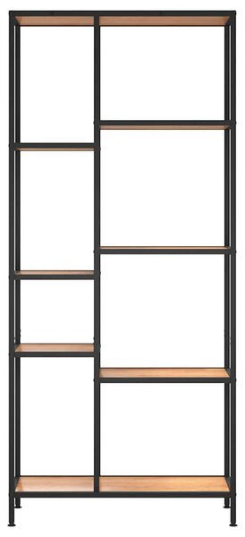 Knihovna 80x30x180 cm ocel a kompozitní dřevo 336359