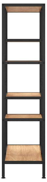 Knihovna 80 x 30 x 120 cm ocel a kompozitní dřevo 336357