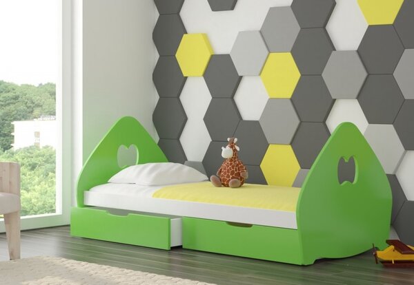 Dětská postel ELSA zelená