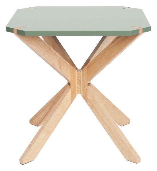 Mátově zelený odkládací stolek Leitmotiv Mister, 45 x 45 cm