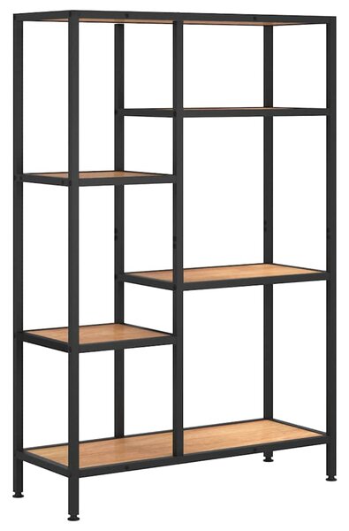 Knihovna 80 x 30 x 120 cm ocel a kompozitní dřevo 336357