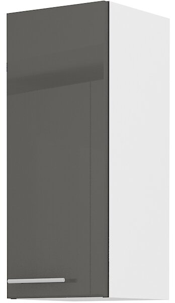 Horní kuchyňská skříňka Lavera 30 G 72 1F (bílá + lesk šedý). Vlastní profesionální přeprava až k Vám domů 1032422