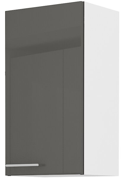 Horní skříňka Lavera 40 G 72 1F (bílá + lesk šedý). Vlastní profesionální přeprava až k Vám domů 1032420