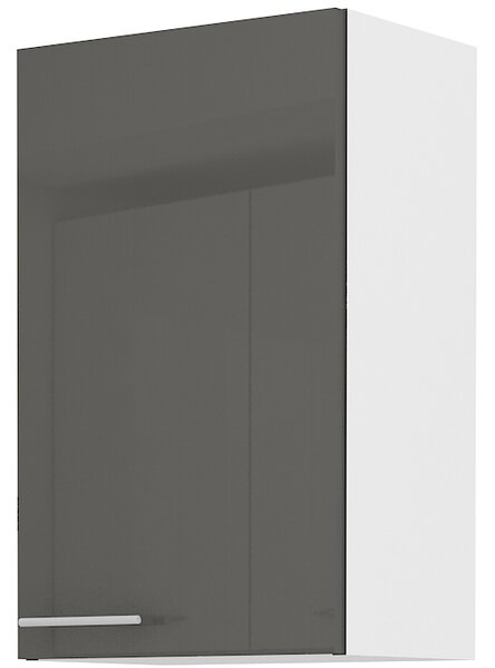 Horní kuchyňská skříňka Lavera 45 G 72 1F (bílá + lesk šedý). Vlastní profesionální přeprava až k Vám domů 1032421