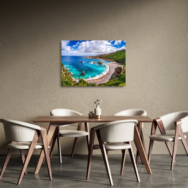 Skleněný obraz - Sardinie (70x50 cm)