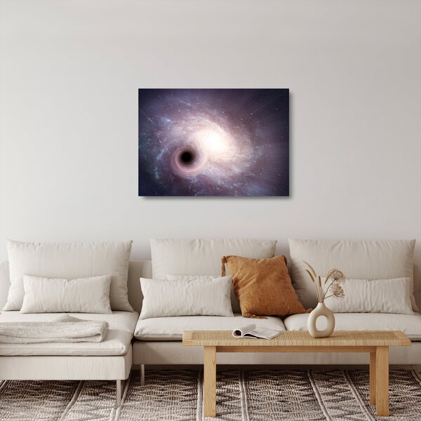 Skleněný obraz - Spirální galaxie (70x50 cm)