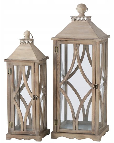 Lucerna Boltze Home dřevěná 60 cm