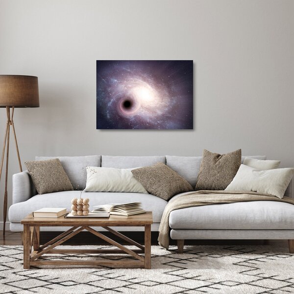 Skleněný obraz - Spirální galaxie (70x50 cm)