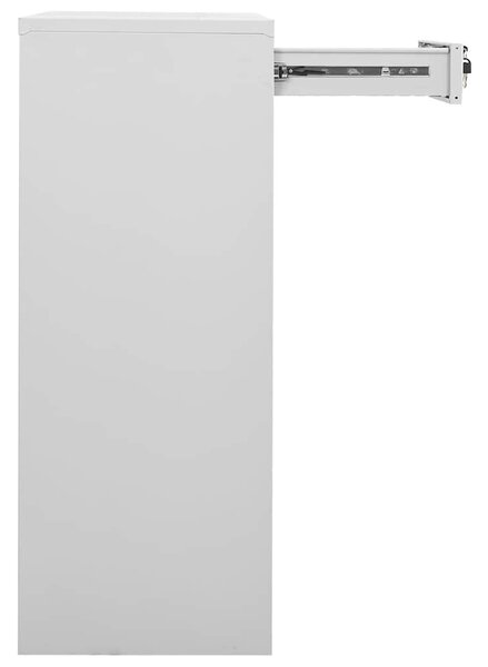 Kancelářská skříň světle šedá 90 x 40 x 102 cm ocel 336410