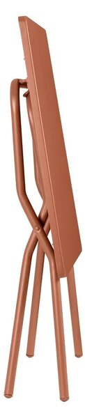 Sada BALCONY II – skládací stůl 64×70 cm + 2 ultra kompaktní židle | ColorBlock oranžová Canyon
