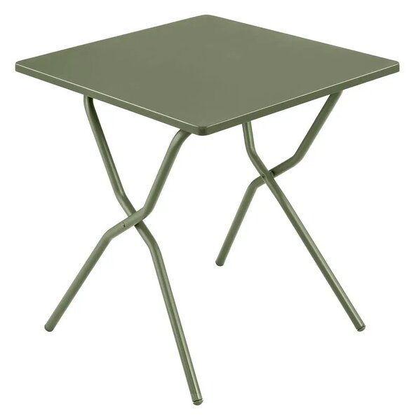 Sada BALCONY II – skládací stůl 64×70 cm + 2 ultra kompaktní židle | ColorBlock zelená Moss